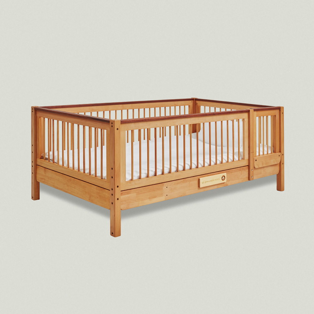 아기 원목 침대 아기 키즈 침대, 아기방 장식 인테리어 (아기침대)